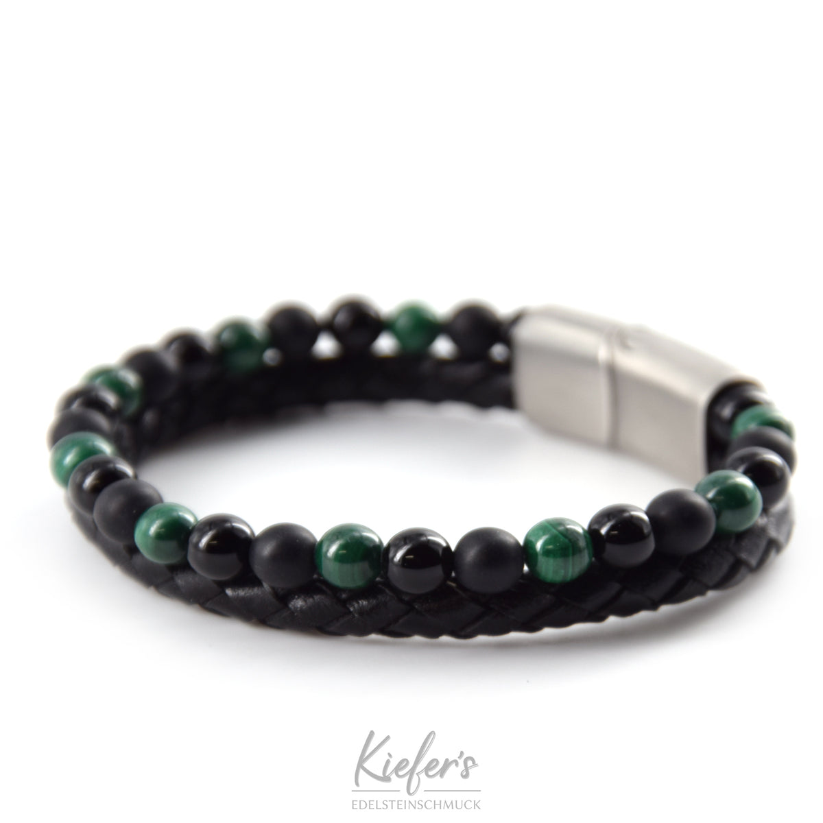 Bracelet en cuir  Fashion Beads - Green Mamba PVC 59€