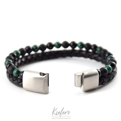Bracelet en cuir  Fashion Beads - Green Mamba PVC 59€
