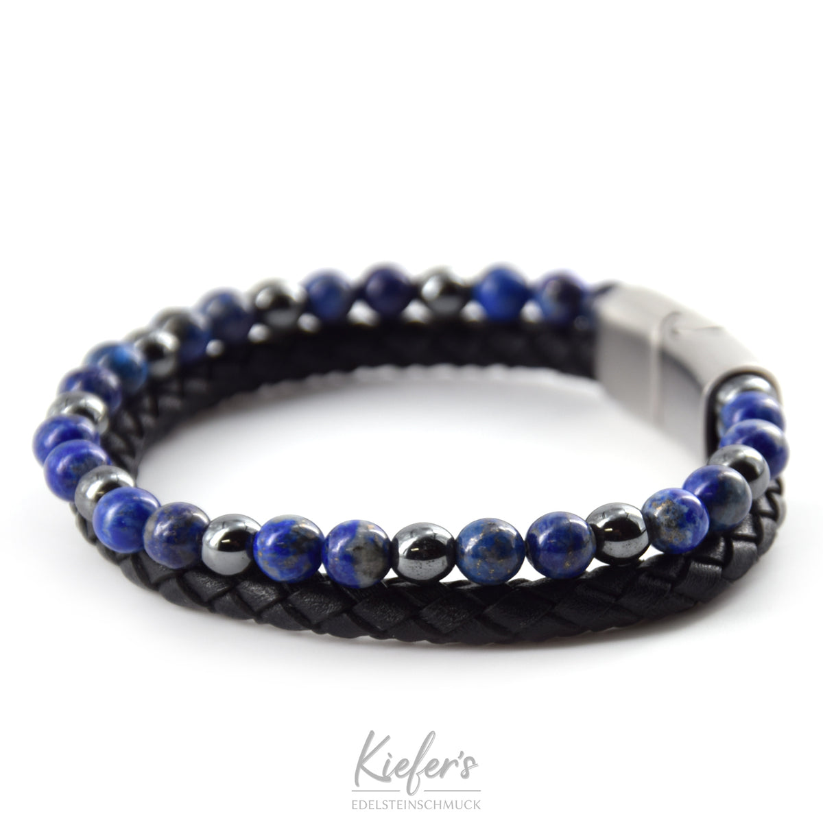 Bracelet en cuir Fashion Beads - Royal Blue PVC 59€