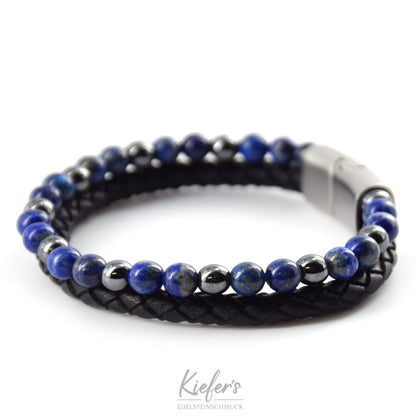 Bracelet en cuir Fashion Beads - Royal Blue PVC 59€