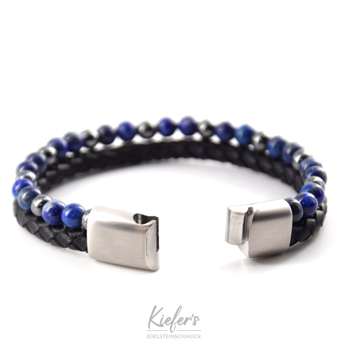 Bracelet en cuir Fashion Beads - Royal Blue PVC 59€