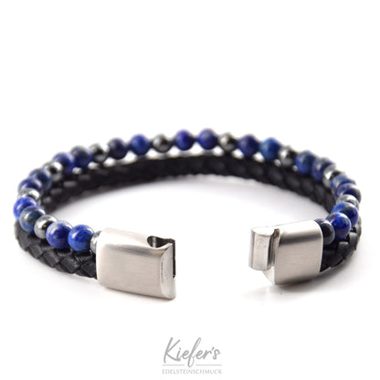 Bracelet en cuir Fashion Beads - Royal Blue PVC 59€