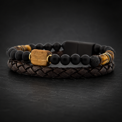Lederarmband Rokes - Tigerauge UVP 99€