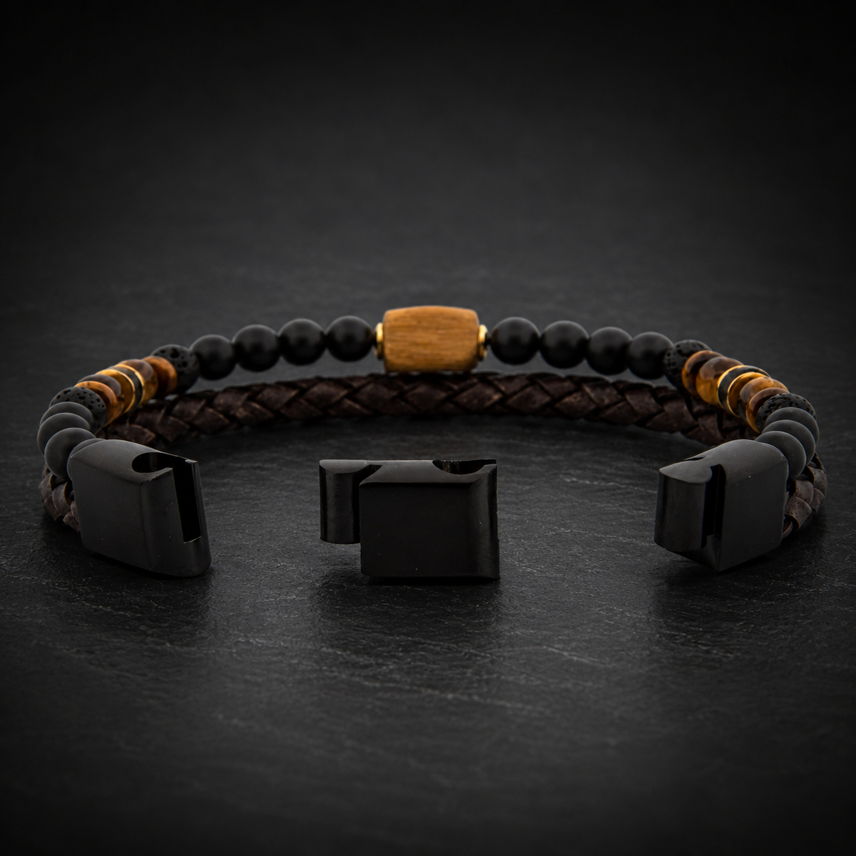Lederarmband Rokes - Tigerauge UVP 99€