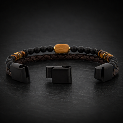Lederarmband Rokes - Tigerauge UVP 99€