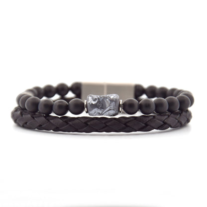Lederarmband Rokes - Silicium UVP 99€