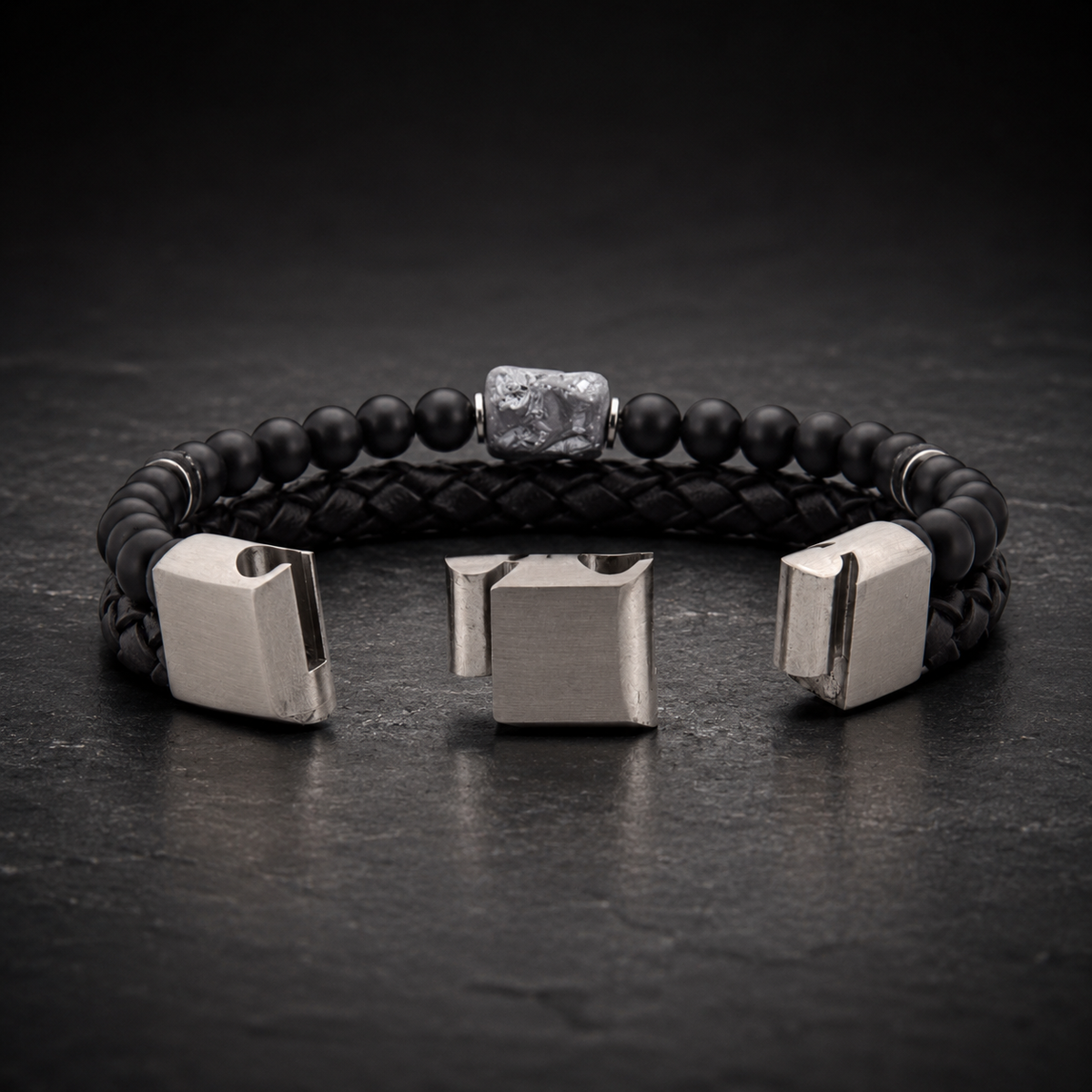 Lederarmband Rokes - Silicium UVP 99€