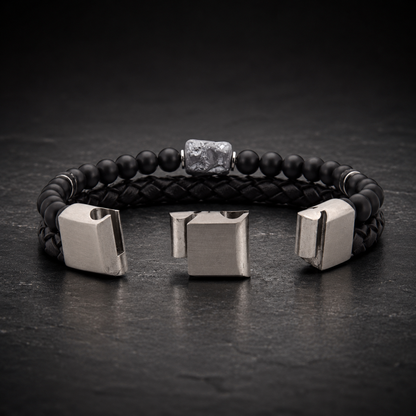 Lederarmband Rokes - Silicium UVP 99€