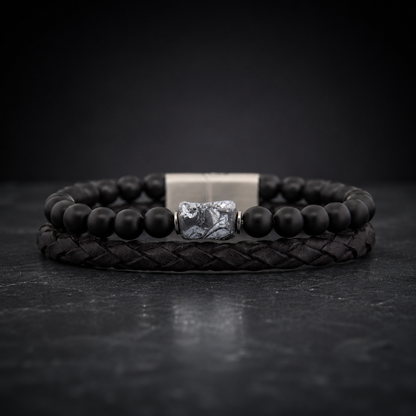 Lederarmband Rokes - Silicium UVP 99€