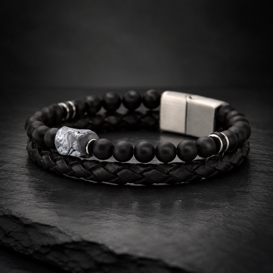Lederarmband Rokes - Silicium UVP 99€