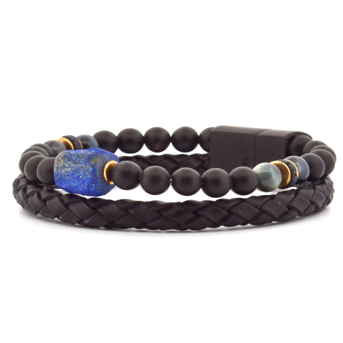 Leather bracelet Rokes - Lapis Lazuli RRP €127