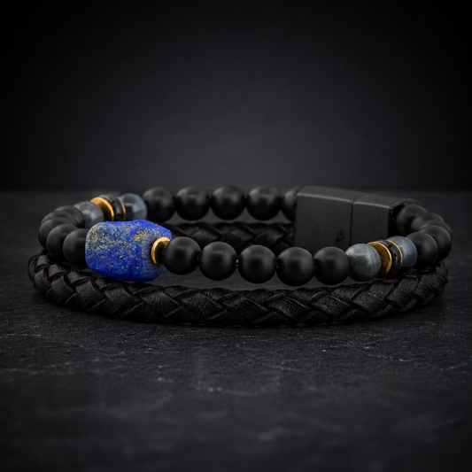 Lederarmband Rokes - Lapislazuli UVP 127€