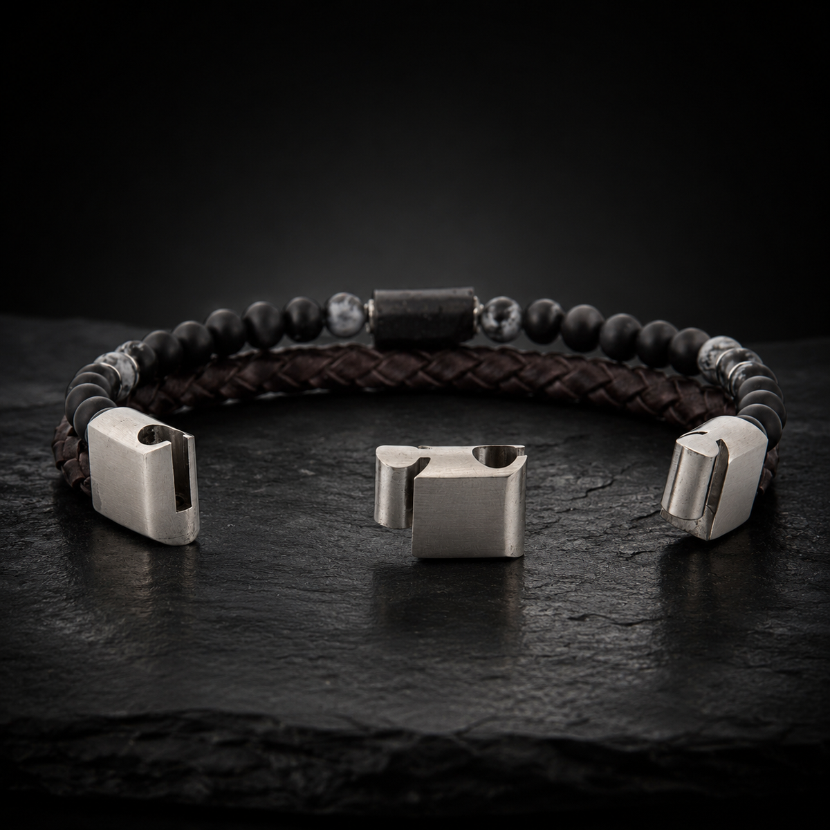 Lederarmband Rokes - Turmalin UVP 99€