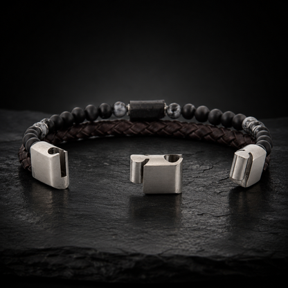 Lederarmband Rokes - Turmalin UVP 99€