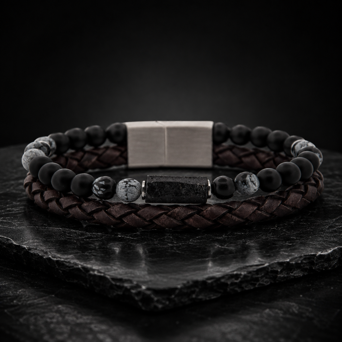 Lederarmband Rokes - Turmalin UVP 99€
