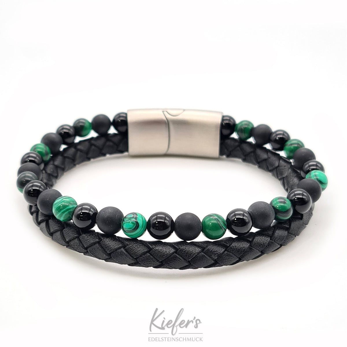 Bracelet en cuir  Fashion Beads - Green Mamba PVC 59€