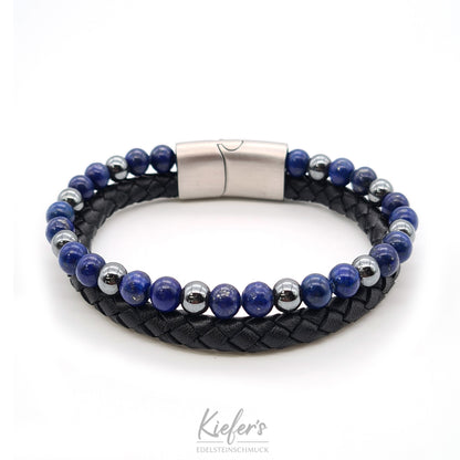 Bracelet en cuir Fashion Beads - Royal Blue PVC 59€